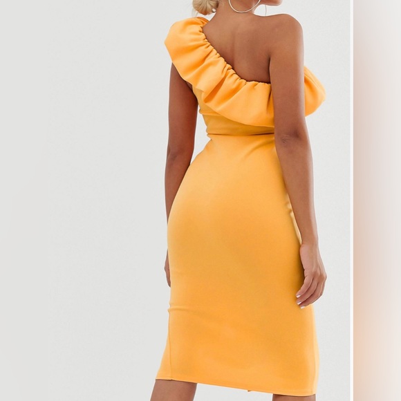 Asos Design one shoulder midi bodycon dress - Picture 2 of 4